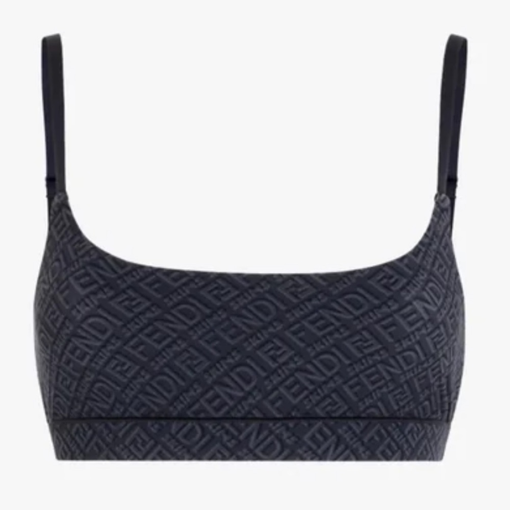 FENDI x SKIMS 🖤 capsule collection LIMITED EDITION ONE Bralette in Black 🖤 - Picture 3 of 11